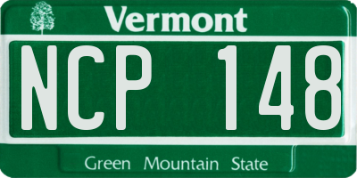 VT license plate NCP148