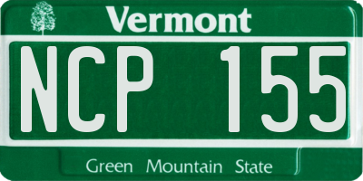 VT license plate NCP155