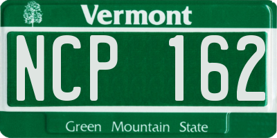 VT license plate NCP162