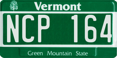VT license plate NCP164