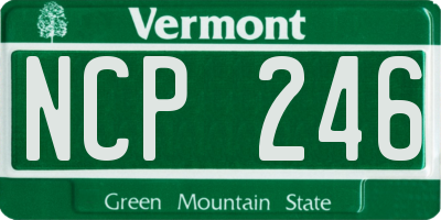 VT license plate NCP246