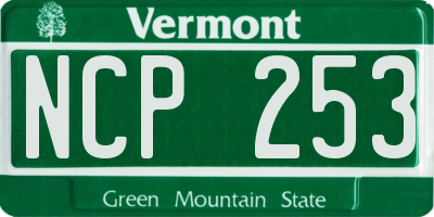 VT license plate NCP253