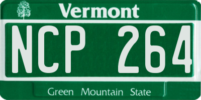 VT license plate NCP264
