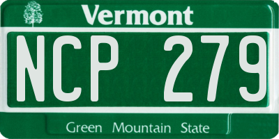 VT license plate NCP279