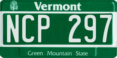 VT license plate NCP297