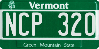 VT license plate NCP320