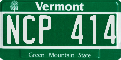 VT license plate NCP414