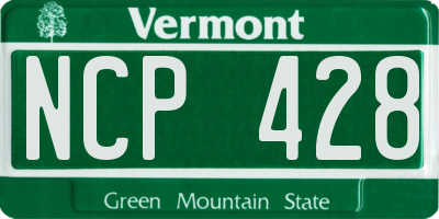 VT license plate NCP428