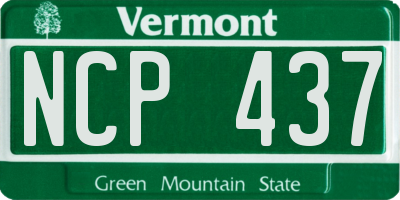 VT license plate NCP437