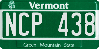 VT license plate NCP438