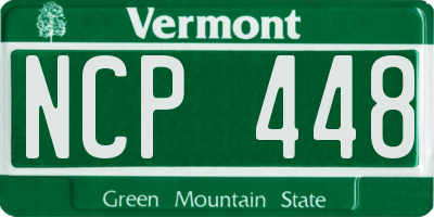 VT license plate NCP448
