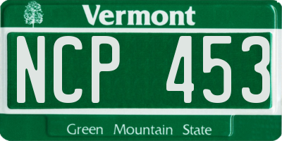 VT license plate NCP453
