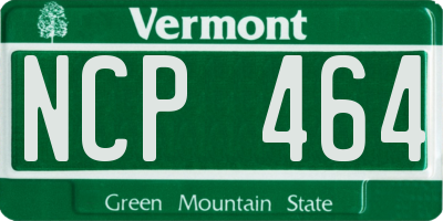 VT license plate NCP464