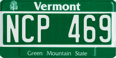 VT license plate NCP469