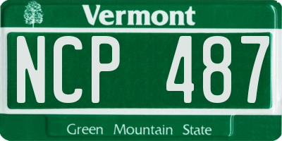VT license plate NCP487