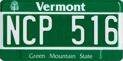 VT license plate NCP516
