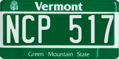 VT license plate NCP517