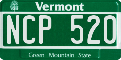VT license plate NCP520
