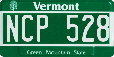 VT license plate NCP528