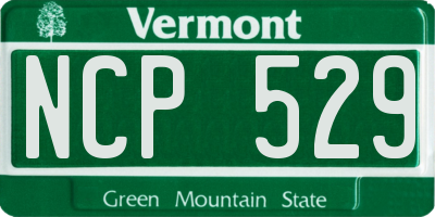 VT license plate NCP529
