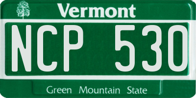 VT license plate NCP530