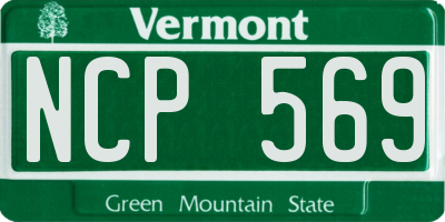 VT license plate NCP569