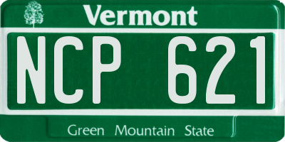 VT license plate NCP621
