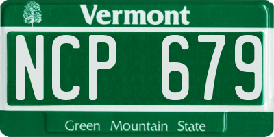 VT license plate NCP679