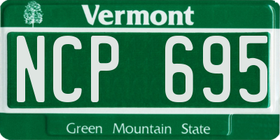 VT license plate NCP695