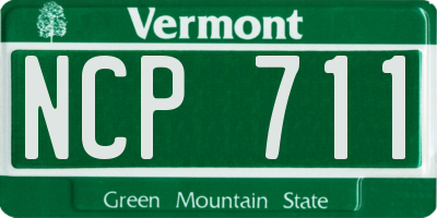 VT license plate NCP711