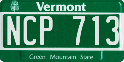 VT license plate NCP713
