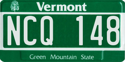 VT license plate NCQ148