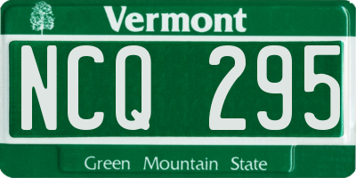 VT license plate NCQ295
