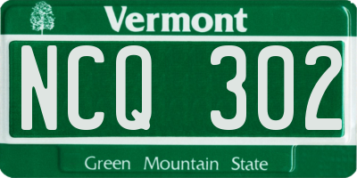 VT license plate NCQ302