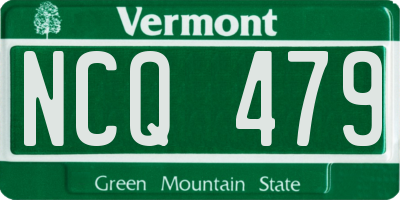 VT license plate NCQ479