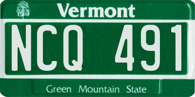 VT license plate NCQ491