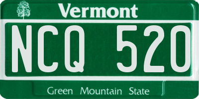 VT license plate NCQ520
