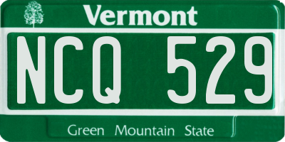VT license plate NCQ529