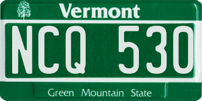 VT license plate NCQ530
