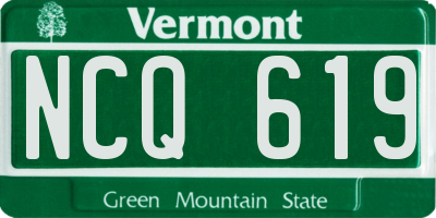 VT license plate NCQ619