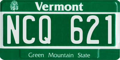VT license plate NCQ621