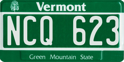 VT license plate NCQ623