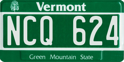 VT license plate NCQ624