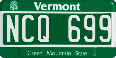 VT license plate NCQ699