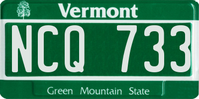 VT license plate NCQ733