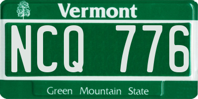 VT license plate NCQ776
