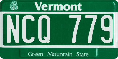 VT license plate NCQ779
