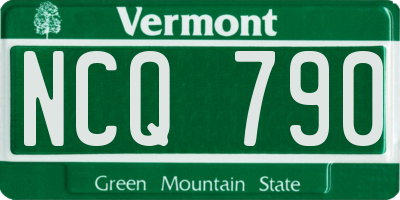 VT license plate NCQ790