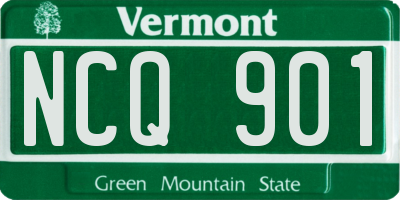 VT license plate NCQ901