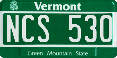 VT license plate NCS530